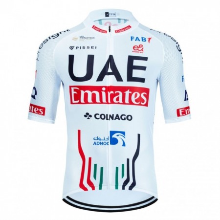Wielershirt 2024 UAE TEAM EMIRATES - Wit